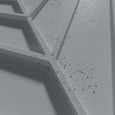 Płyta betonowa na ścianę 3D PB45 1188x600x25, antracytowy B08, beton architektoniczny
