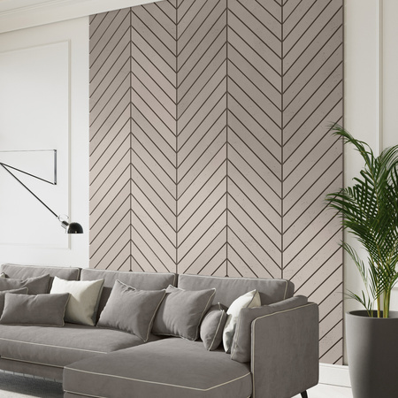 Płyta betonowa na ścianę 3D PB43 1210x500x25, kaszmirowy CL04, beton architektoniczny