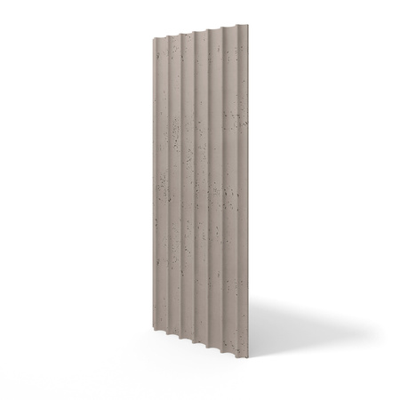 Płyta betonowa na ścianę 3D PB60 1350x520x35, szarobeżowy CL05, beton architektoniczny