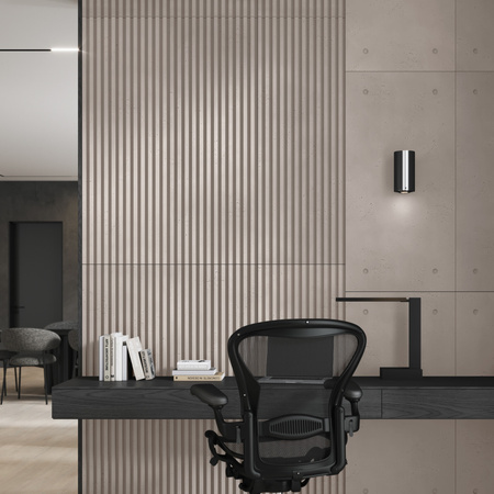 Płyta betonowa na ścianę 3D PB38 1350x480x30, kaszmirowy CL04, beton architektoniczny