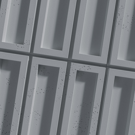 Płyta betonowa na ścianę 3D PB51 800x410x20, antracytowy B08, beton architektoniczny