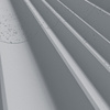 Płyta betonowa na ścianę 3D PB56 1350x430x35, szary S96, beton architektoniczny