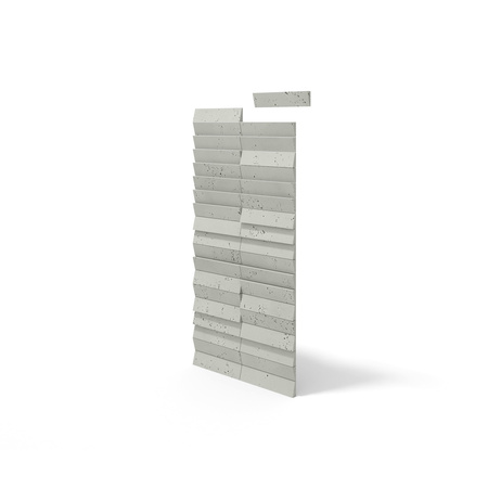 Płyta betonowa na ścianę 3D PB69 5x22,6x2, pistacjowy CL08, beton architektoniczny