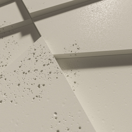 Płyta betonowa na ścianę 3D PB09 1200x600x45, kość słoniowa KS, beton architektoniczny