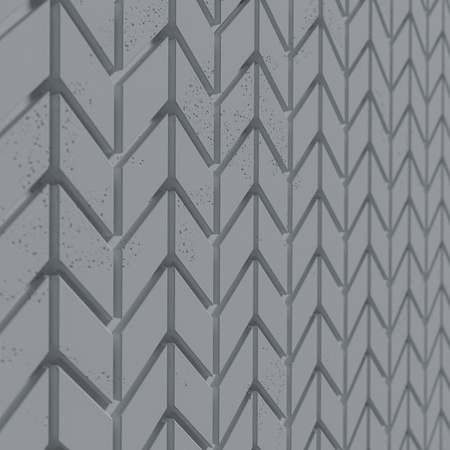 Płyta betonowa na ścianę 3D PB48 935x600x25, antracytowy B08, beton architektoniczny