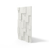 Płyta betonowa na ścianę 3D PB11 1200x600x40, zgaszona biel B0, wzór A, beton architektoniczny