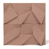 Płyta betonowa na ścianę 3D PB06B 600x600x42, brudny róż CL07; wzór B, beton architektoniczny