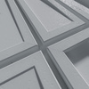 Płyta betonowa na ścianę 3D PB66B 1350x430x22, szary S96; wzór B, beton architektoniczny