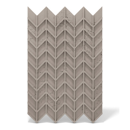 Płyta betonowa na ścianę 3D PB49 935x600x25, szarobeżowy CL05, beton architektoniczny