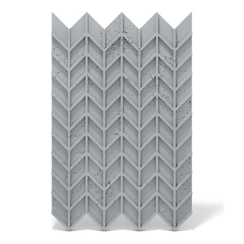Płyta betonowa na ścianę 3D PB49 935x600x25, szary S96, beton architektoniczny
