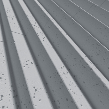 Płyta betonowa na ścianę 3D PB64 1350x480x30, szary S96, beton architektoniczny