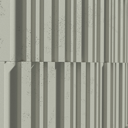Płyta betonowa na ścianę 3D PB42 1350x600x30, pistacjowy CL08, beton architektoniczny