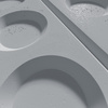 Płyta betonowa na ścianę 3D PB28 1200x600x30, szary S96, beton architektoniczny