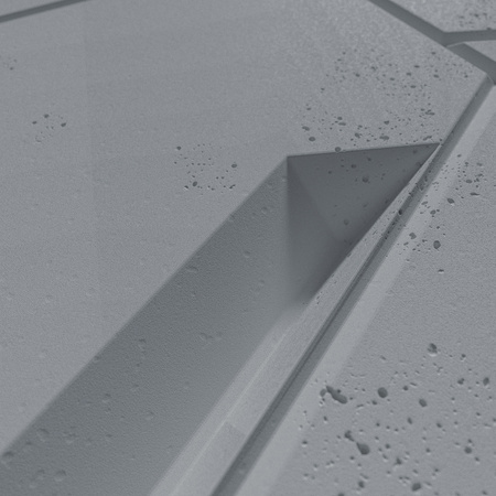 Płyta betonowa na ścianę 3D PB18 1200x600x38, antracytowy B08, beton architektoniczny