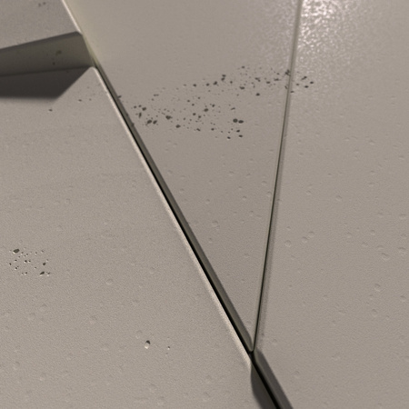 Płyta betonowa na ścianę 3D PB05A 1200x600x48, kaszmirowy CL04, wzór A, beton architektoniczny