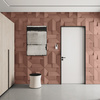 Płyta betonowa na ścianę 3D PB26A 600x600x45, brudny róż CL07; wzór A, beton architektoniczny