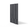 Płyta betonowa na ścianę 3D PB13 1200x600x40, czarny B15, beton architektoniczny