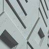 Płyta betonowa na ścianę 3D PB21 1050x600x45, jasny błękit CL06, beton architektoniczny