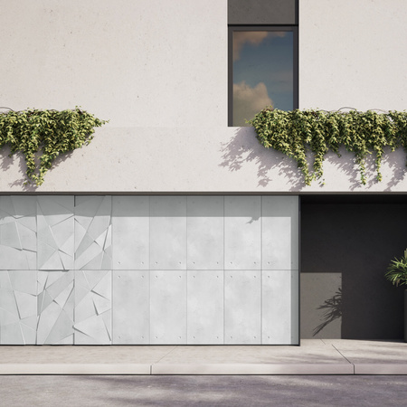 Płyta betonowa na ścianę 3D PB05A 1200x600x48, jasnoszary S50, wzór A, beton architektoniczny