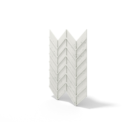 Płyta betonowa na ścianę 3D PB47 939x600x25, zgaszona biel B0, beton architektoniczny