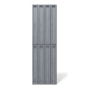 Płyta betonowa na ścianę 3D PB66A 1350x430x22, antracytowy B08; wzór A, beton architektoniczny