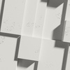Płyta betonowa na ścianę 3D PB11 1200x600x40, zgaszona biel B0, wzór A, beton architektoniczny