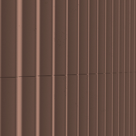 Płyta betonowa na ścianę 3D PB60 1350x520x35, brudny róż CL07, beton architektoniczny