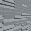 Płyta betonowa na ścianę 3D PB69 5x22,6x2, antracytowy B08, beton architektoniczny
