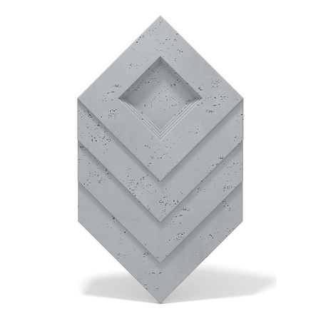 Płyta betonowa na ścianę 3D PB21 1050x600x45, szary S96, beton architektoniczny