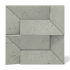 Płyta betonowa na ścianę 3D PB26A 600x600x45, zgaszona zieleń CL09; wzór A, beton architektoniczny