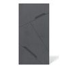 Płyta betonowa na ścianę 3D PB18 1200x600x38, czarny B15, beton architektoniczny