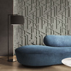 Płyta betonowa na ścianę 3D PB27 1200x600x35, zgaszona zieleń CL09, beton architektoniczny
