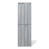 Płyta betonowa na ścianę 3D PB66B 1350x430x22, szary S96; wzór B, beton architektoniczny
