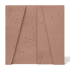 Płyta betonowa na ścianę 3D PB10B 600x600x40, brudny róż CL07; wzór B, beton architektoniczny