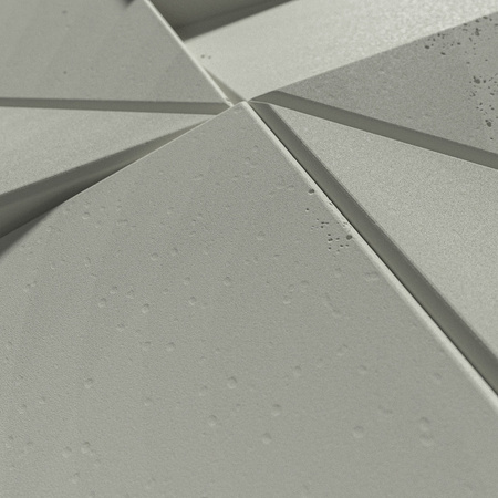 Płyta betonowa na ścianę 3D PB26B 600x600x45, pistacjowy CL08; wzór B, beton architektoniczny