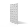 Płyta betonowa na ścianę 3D PB28 1200x600x30, jasnoszary S50, beton architektoniczny