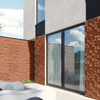 Płyta betonowa na ścianę 3D PB15 600x600x40, terakota CL01, beton architektoniczny
