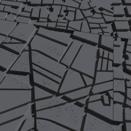 Płyta betonowa na ścianę 3D PB71F 600x600x22, czarny B15; wzór F, beton architektoniczny