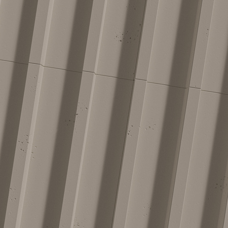 Płyta betonowa na ścianę 3D PB40 1350x510x30, szarobeżowy CL05, beton architektoniczny