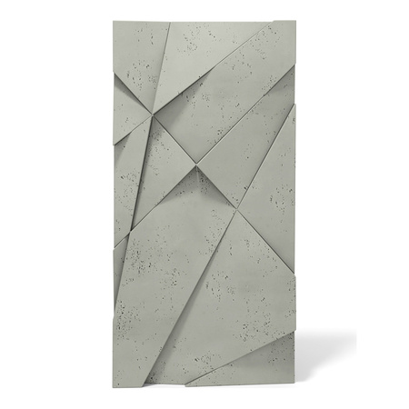 Płyta betonowa na ścianę 3D PB05A 1200x600x48, zgaszona zieleń CL09, wzór A, beton architektoniczny