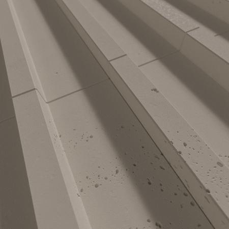 Płyta betonowa na ścianę 3D PB40 1350x510x30, szarobeżowy CL05, beton architektoniczny