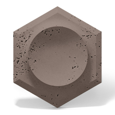 Płyta betonowa na ścianę 3D PB01D 260x300x37, czekoladowy CL02, beton architektoniczny