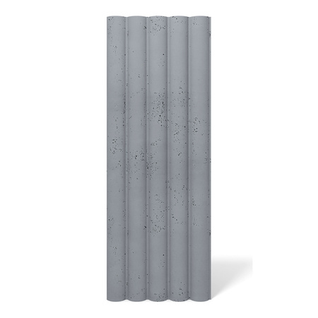 Płyta betonowa na ścianę 3D PB61 1350x500x37, antracytowy B08, beton architektoniczny