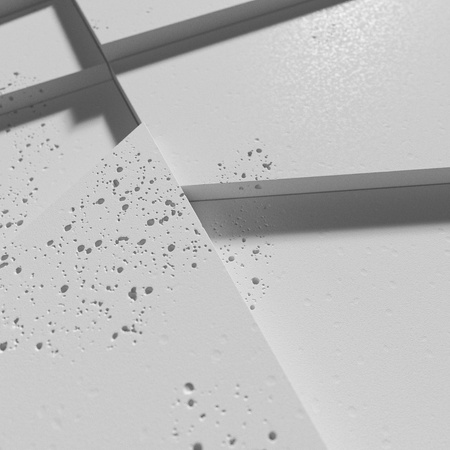 Płyta betonowa na ścianę 3D PB09 1200x600x45, jasnoszary S50, beton architektoniczny