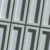 Płyta betonowa na ścianę 3D PB66A 1350x430x22, jasny błękit CL06; wzór A, beton architektoniczny