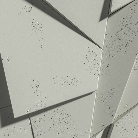 Płyta betonowa na ścianę 3D PB05B 1200x600x48, pistacjowy CL08, wzór B, beton architektoniczny
