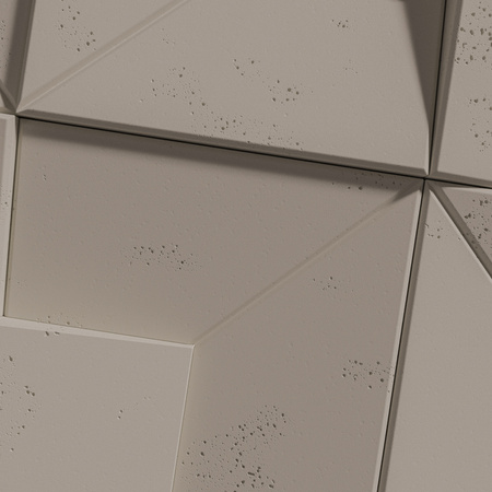 Płyta betonowa na ścianę 3D PB26B 600x600x45, szarobeżowy CL05; wzór B, beton architektoniczny