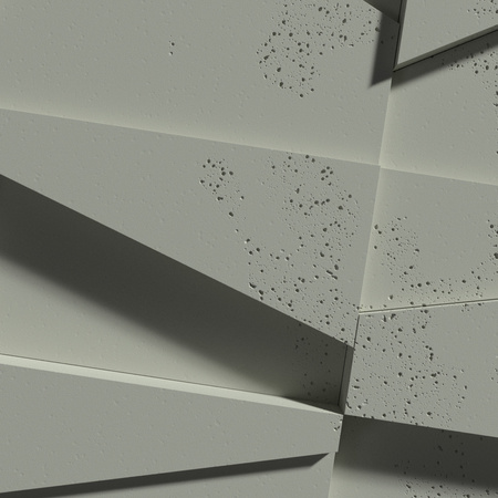 Płyta betonowa na ścianę 3D PB09 1200x600x45, zgaszona zieleń CL09, beton architektoniczny