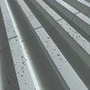 Płyta betonowa na ścianę 3D PB39 1350x490x30, jasny błękit CL06, beton architektoniczny