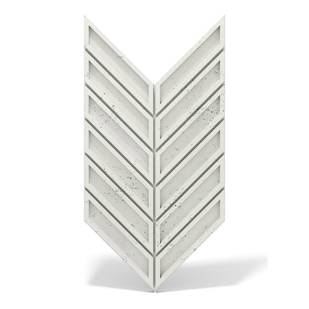 Płyta betonowa na ścianę 3D PB50 1156x600x20, zgaszona biel B0, beton architektoniczny